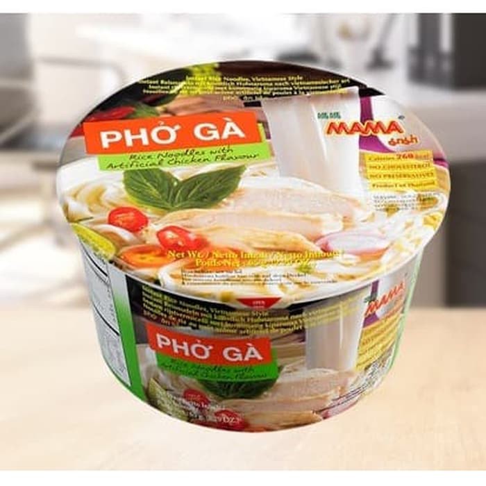 MAMA PHO GA Rice Noodles Chicken Flavour 65gr Mie Thailand Po Ga Rasa Ayam