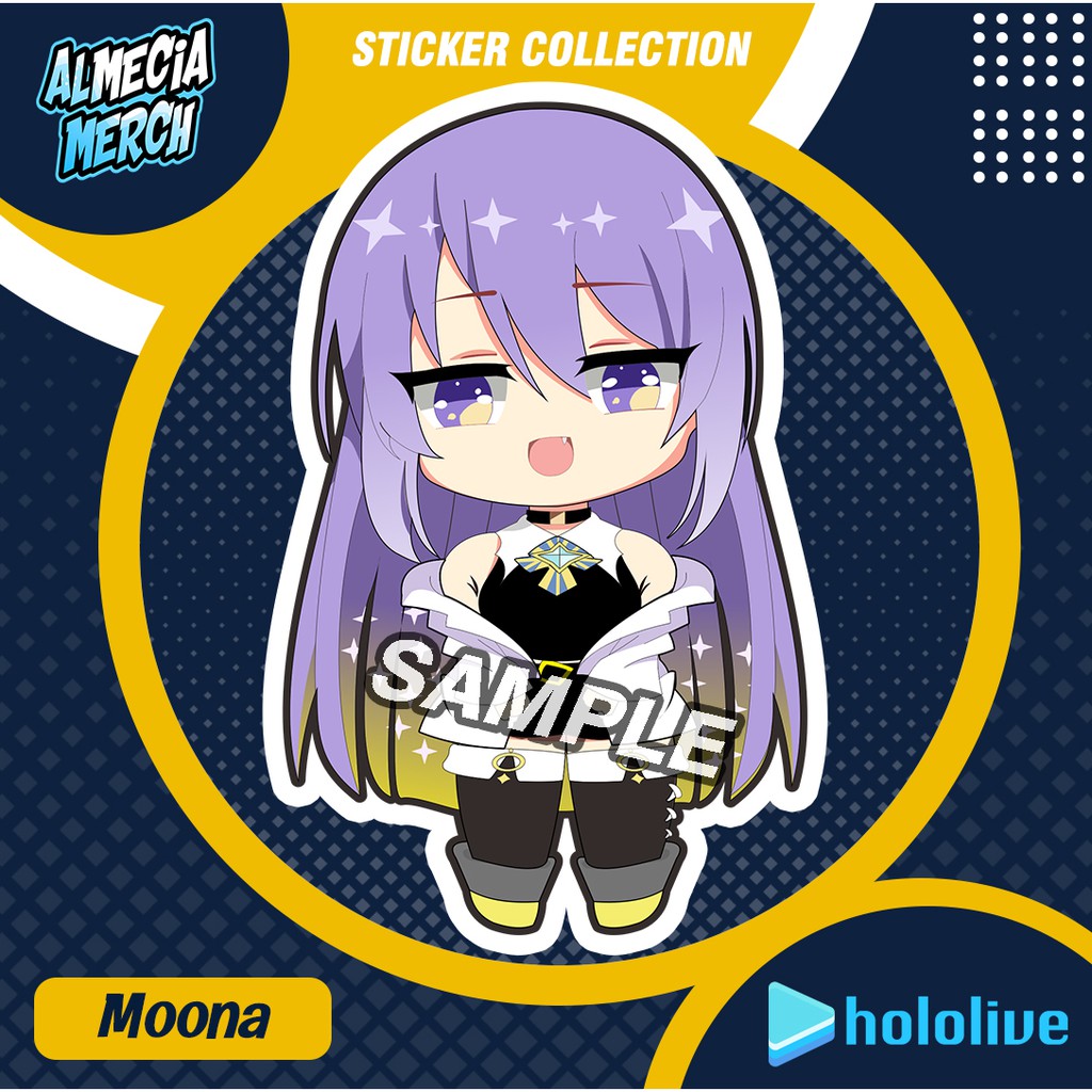 

Sticker Hololive ID Moona / Stiker Vinyl Hp / Laptop / Sticker Moona Hoshinova