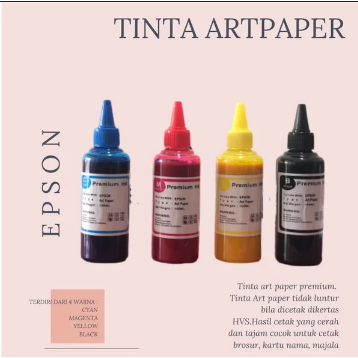 Tinta Art paper Epson Premium Grade A 1 SET 4 WARNA