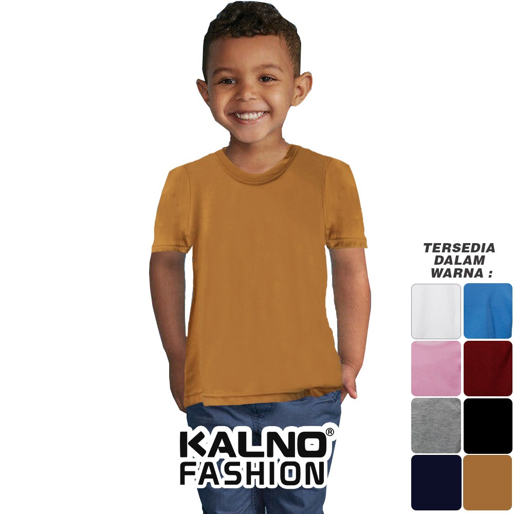 Baju Anak POLOS 003 - Anak Anak Umur 1 - 5 Tahun Ukuran SML Bahan Katun Polyester