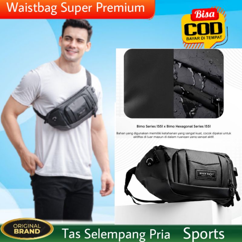 WAIST BAG TAS DISTRO PRIA TAS SELEMPANG PRIA Distro Waistbag Pria Distro