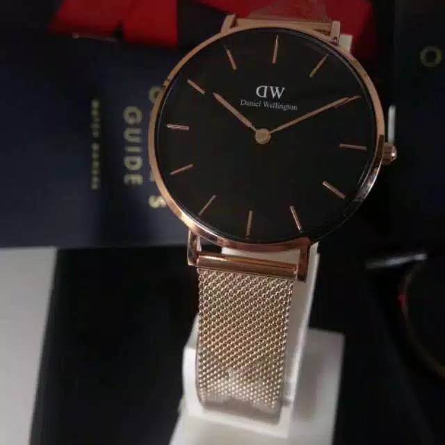 LIMITED Watch DW ORIGINAL Daniel Wellington Classic Petite Melrose Black