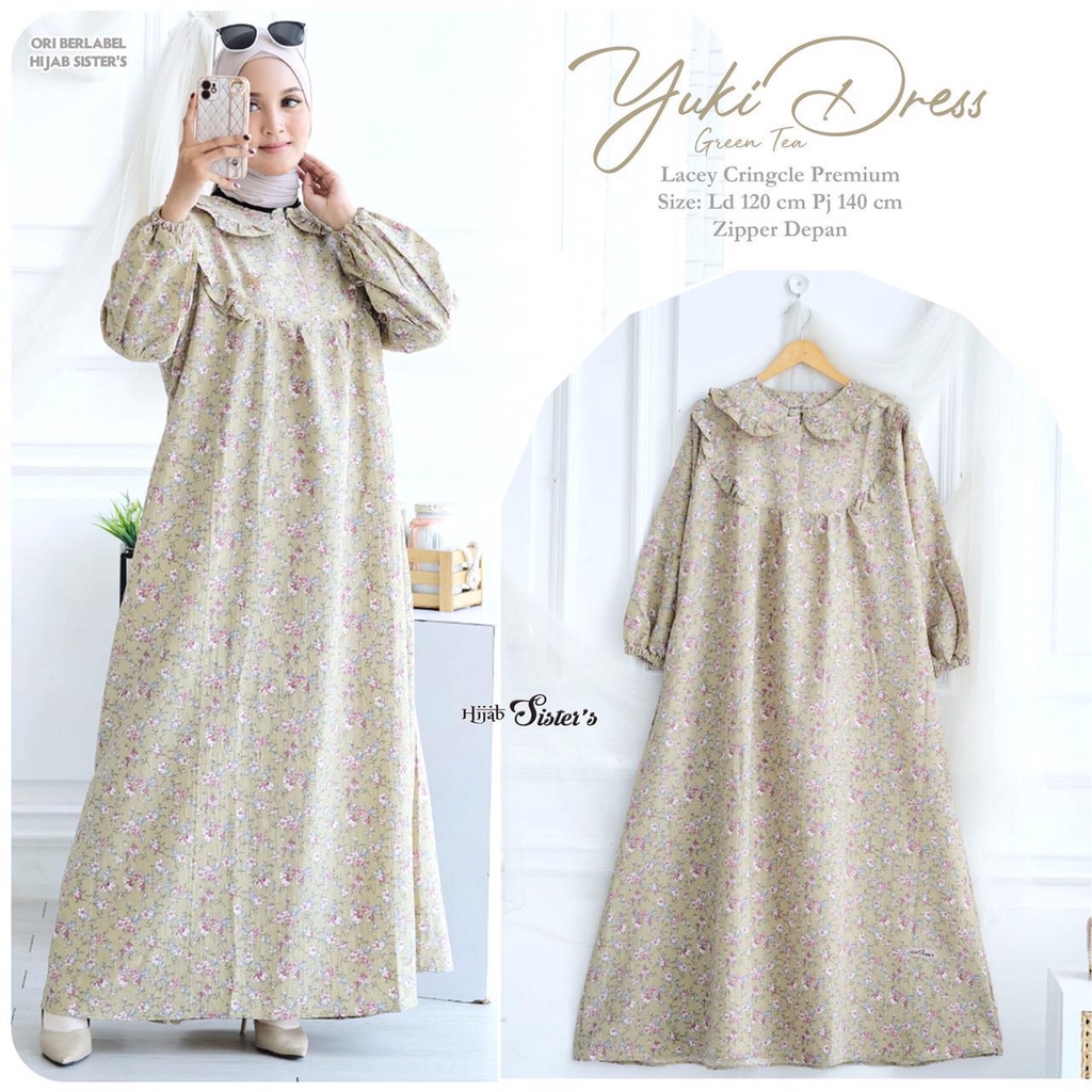 YUKI DRESS GAMIS PESTA ORI BY HIJAB SISTERS
