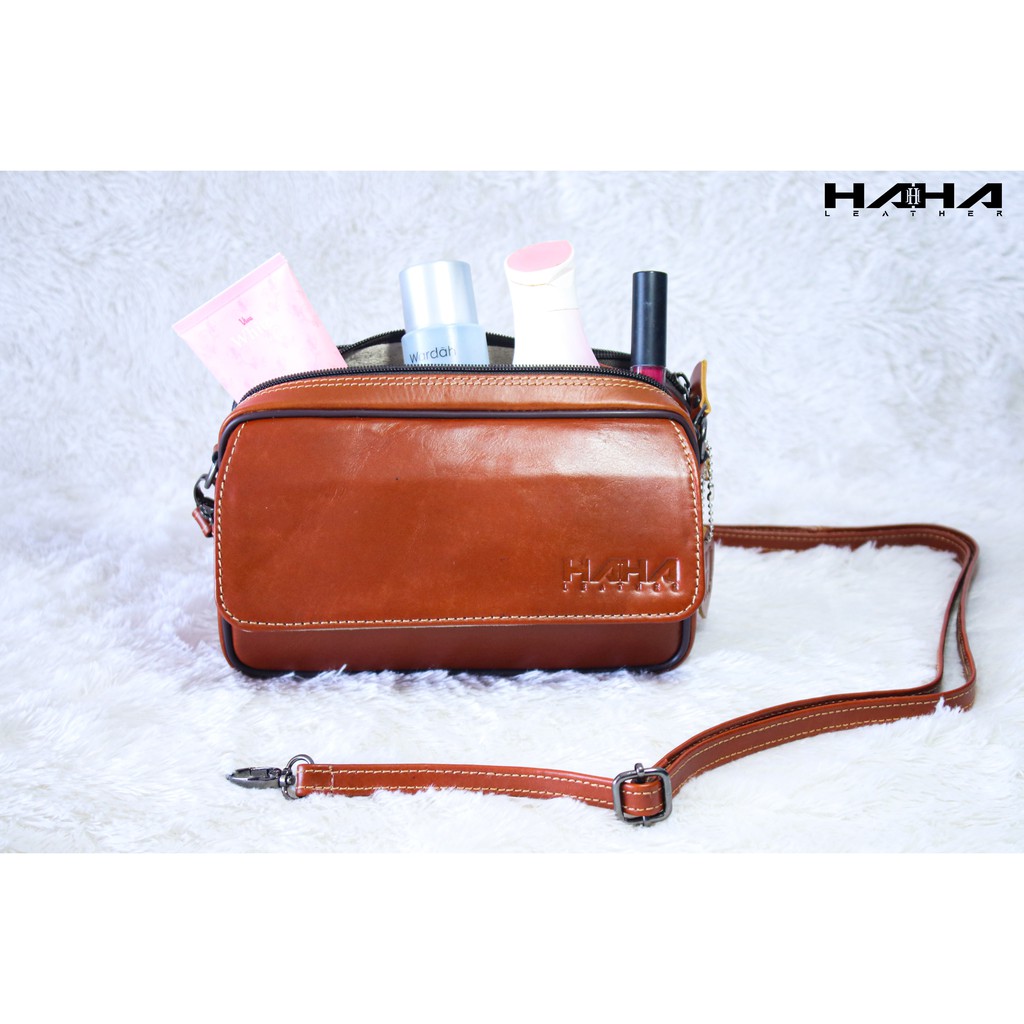 LOTUS Tas Wanita Kulit Sapi Clutch Kulit Pouch Kulit Cewek Perempuan Selempang Bahu - Originale Leather Bag