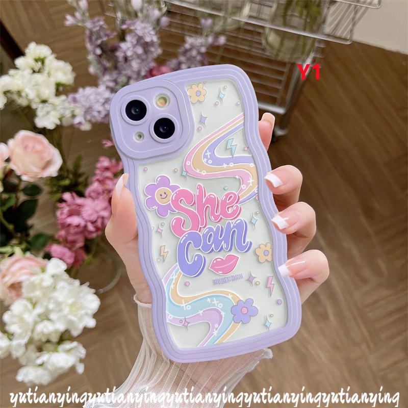 Soft Case TPU Motif Bunga / Tulisan Bahasa Inggris Untuk Realme C15 / C35 / C21Y / C11 / C12 / C25Y / C25s / C11 / 2021 / C20A / 5i / 6i / C20A / 5 / C3 / 5s