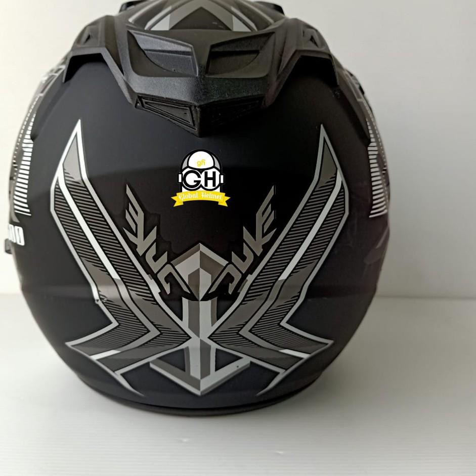Helm Motor SNI BXP Original 2 kaca (Double visor) Duke Hitam Doff Setara helmet INK KYT GM Bogo M9H0