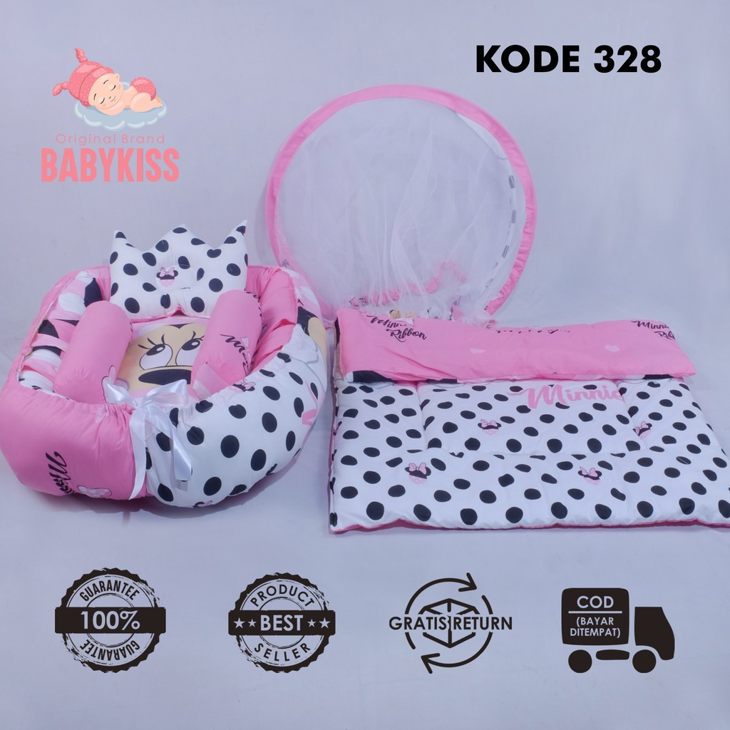 Jual Kasur Bayi Lipat Kelambu Set Model Perahu Karakter Tempat Tidur Bayi Baru Lahir