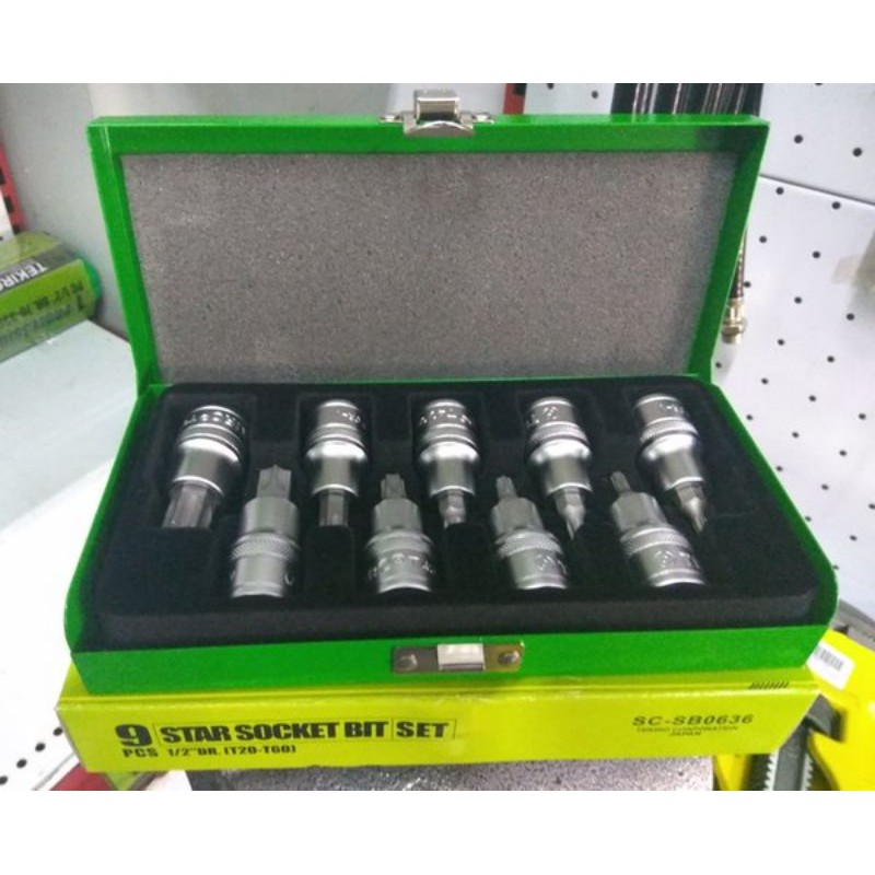 sok bintang tekiro Star Socket Bit Set 1 2 T20 T60 Tekiro S01810 la