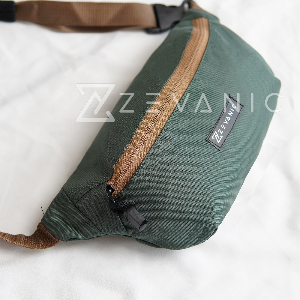 Waistbag / Waisbag / Waitsbag / Alvin Tas Pinggang Pria Trendy Bahan Cordura Premium  | Devva.Id