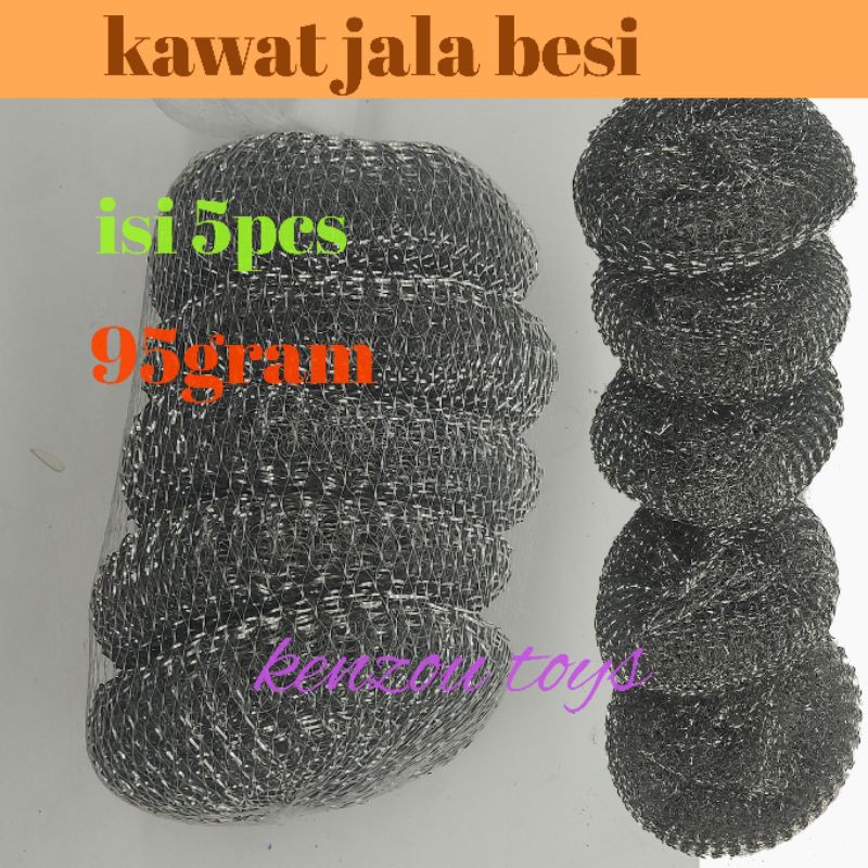 kawat cuci piring jala isi 5pcs