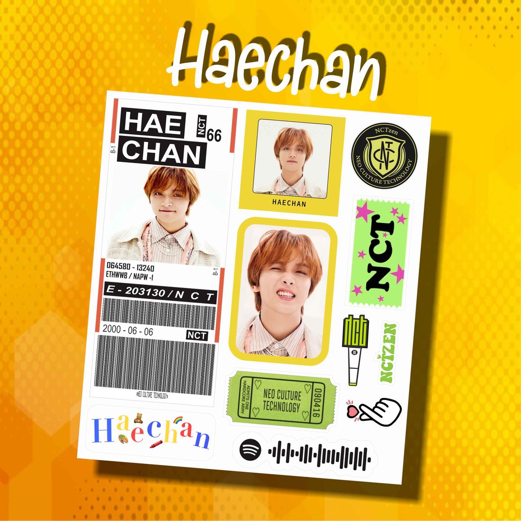 [MIN PEMBELIAN 15RB] Stiker Aesthetic barcode NCT (READY STOK)