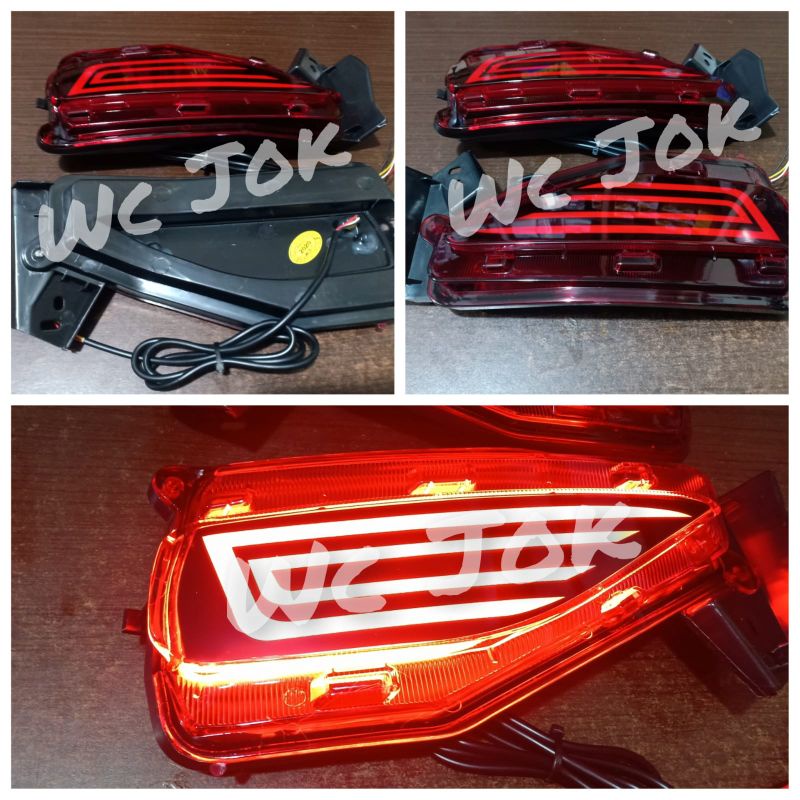 Lampu Led Bumper Belakang Fortuner Vrz 2016 Up / Led Reflektor Fortuner Vrz Original