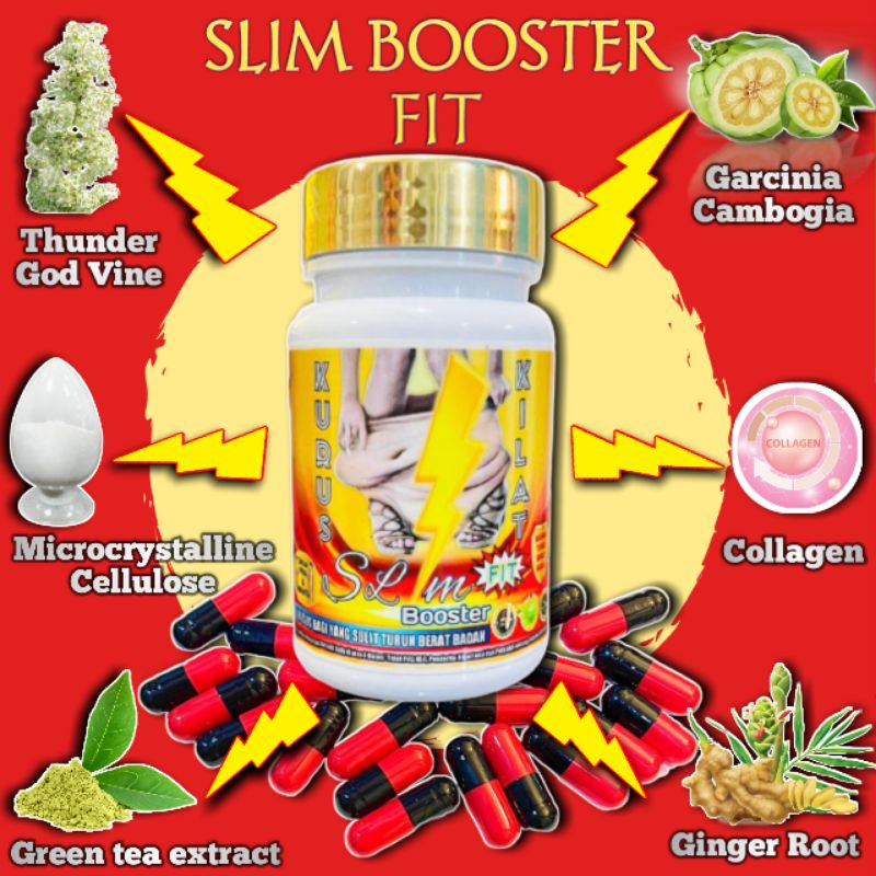 KURUS KILAT SLIM BOOSTER FIT Obat Diet Pelangsing Penurun Berat Badan Peluntur Lemak Pengecil Perut Buncit