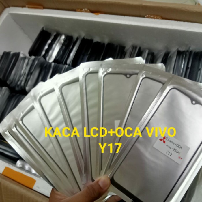 kaca lcd kaca depan kaca touchscreen + lem oca Vivo Y11 / Vivo y12 / Vivo y12i / Vivo y15 / Vivo y17