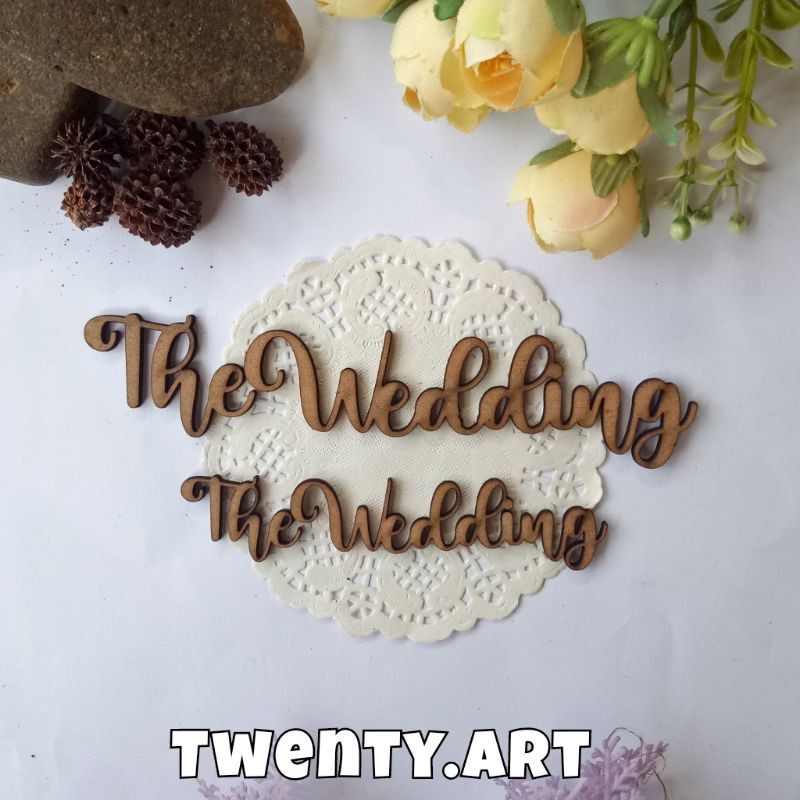 The Wedding 10x2,5cm MDF Lasercut