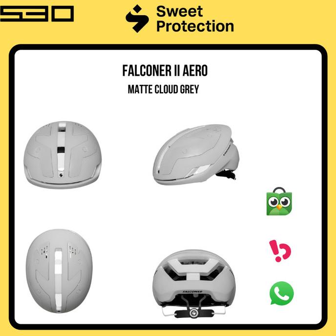 SWEET PROTECTION - FALCONER II AERO HELMET (MATTE CLOUD GREY)