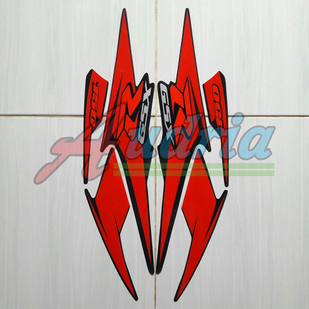 Stiker Striping Motor Suzuki GSX 150r 2017 Hitam