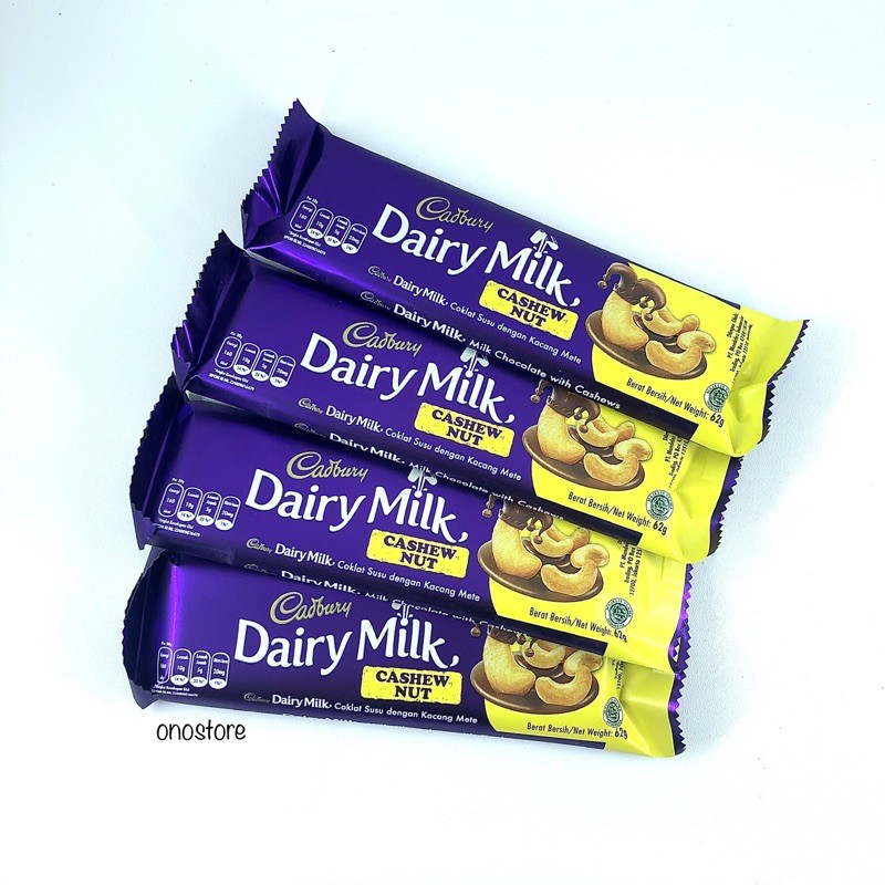 

Cadbury Dairy Milk Cashew Nut 62 Gram Cokelat