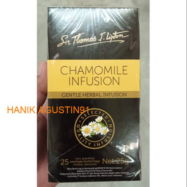 

Teh Lipton Chamomile Infusion Tea 25 bag x 1gr Teh Bunga Chamomile