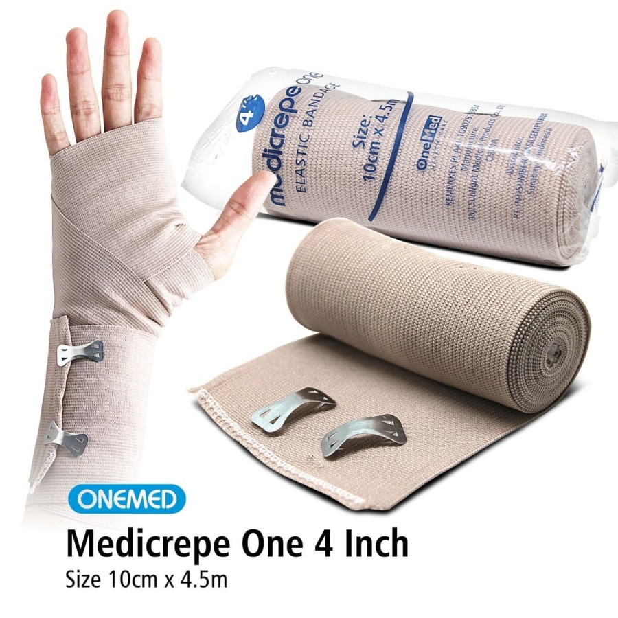 Medicrepe One Perban Elastis Coklat Ukuran 3, 4, 6 inch OneMed