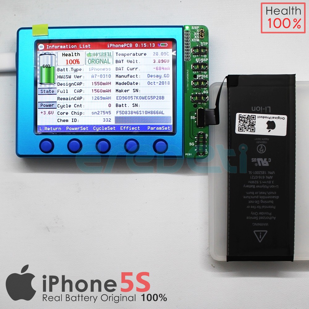 BATERAI IPHONE 5S ORIGINAL NEW KD-001279 | Shopee Indonesia