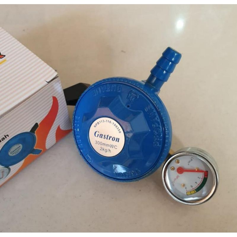 GASTRON SELANG PAKET ORANGE  Regulator Gas LPG Meteran GT 15 M