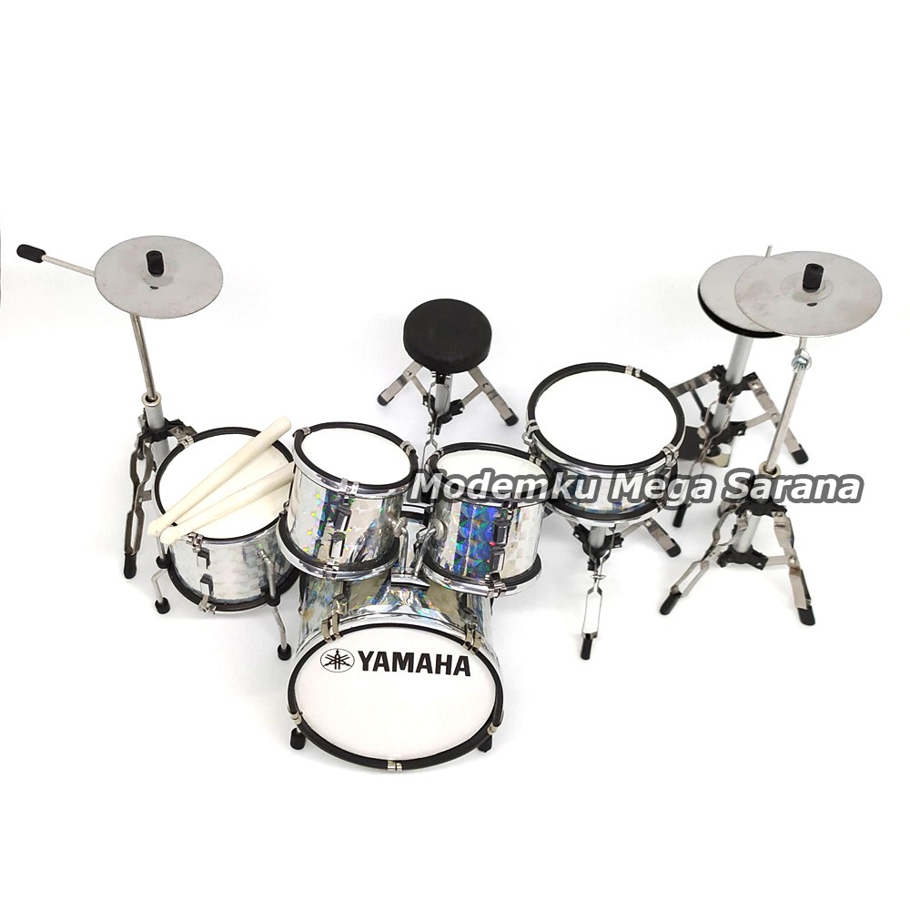 Miniatur Drum Yamaha Putih