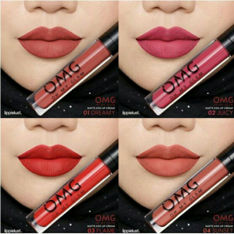 [ AURORA ] OMG Oh My Glam Matte Kiss Lip Cream 3.5g