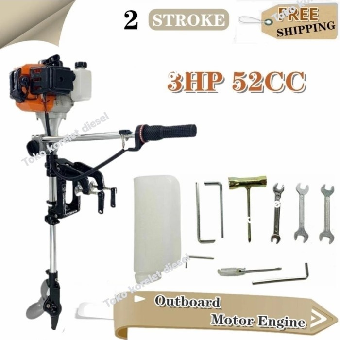 Mesin Tempel Outboard perahu 3hp Termurah