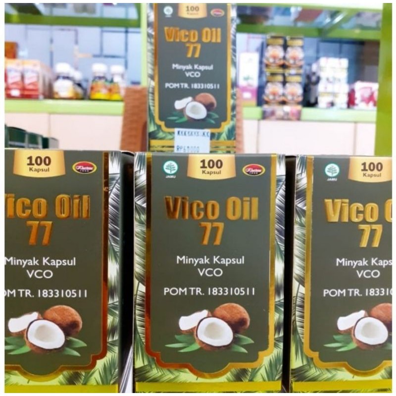 Vico Oil 77 | Minyak Kapsul VCO Isi 100kspl | Pom Tr
