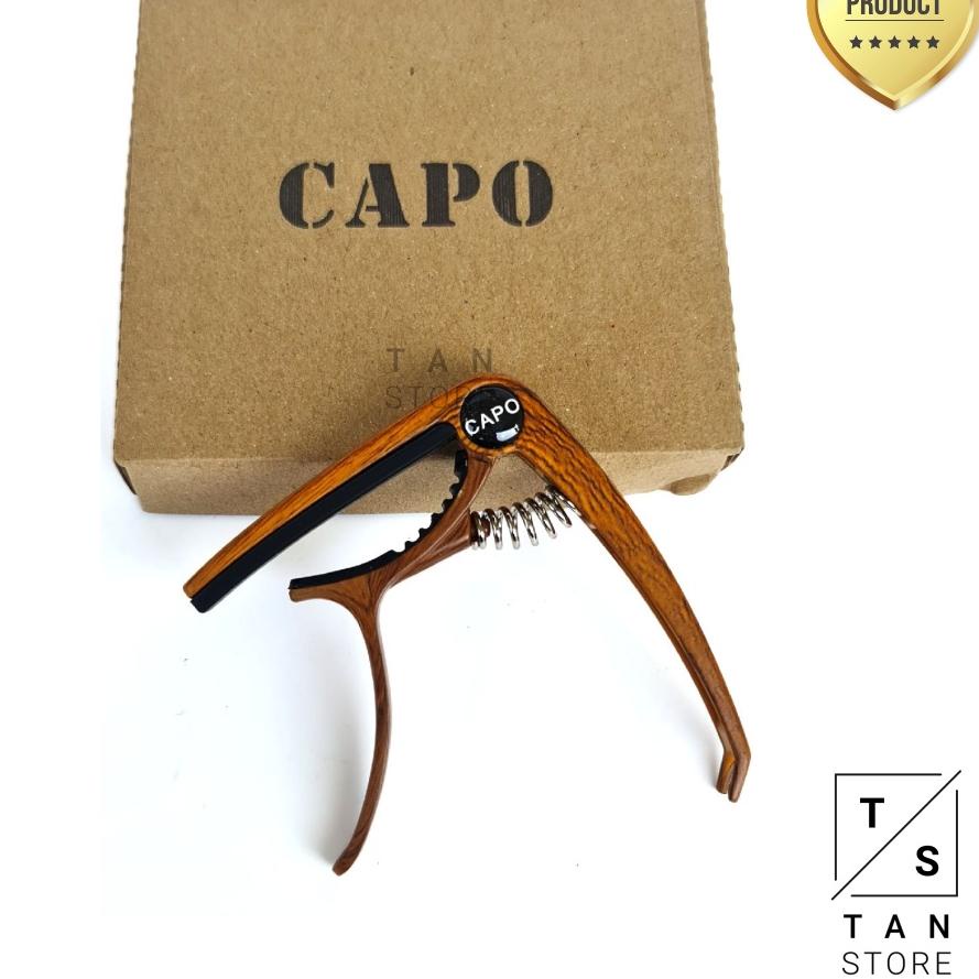 { Barang Promo } -79 >> Penjepit Kapo Capo Kayu Gitar Akustik Klasik Elektrik 