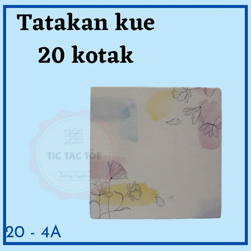 tatakan kue /cake board /tatakan kue ukuran 20 /tatakan kotak /tatakan kue 20 kotak /cakeboard 20