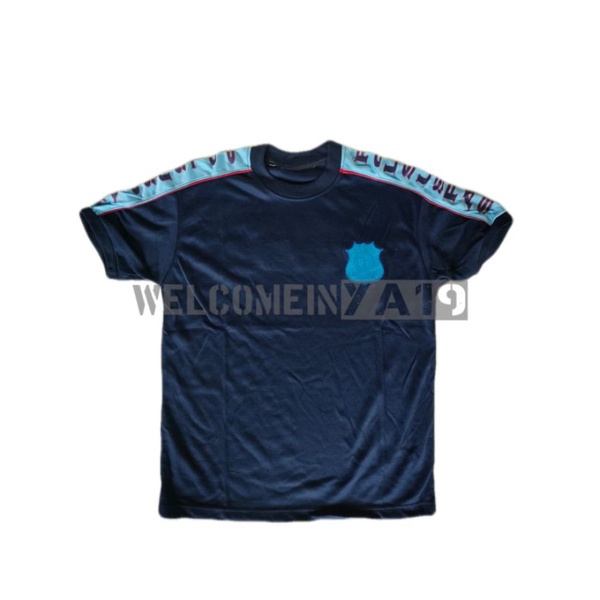 Kaos Pendek Fyping POLSUSPAS Bordir PDH PDL / Kaos POLSUSPAS Bordir Biru Terang Biru Gelap