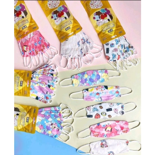 Masker KF94 Anak  / Masker KF94 Karakter Anak Motif/ Masker Anak