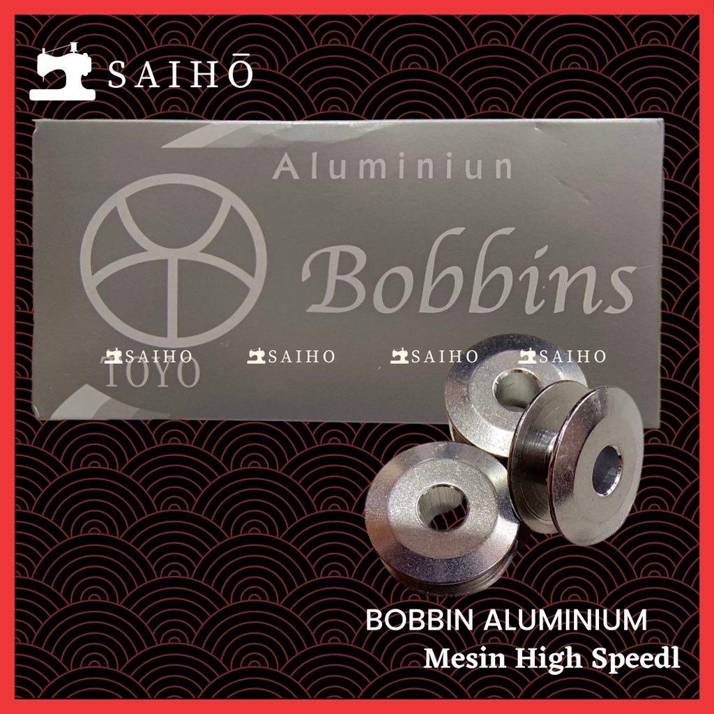 [TOYO] Spul / Bobbin / Spool  / Sekoci Alumunium Mesin Jahit Jarum 1 High Speed Polos