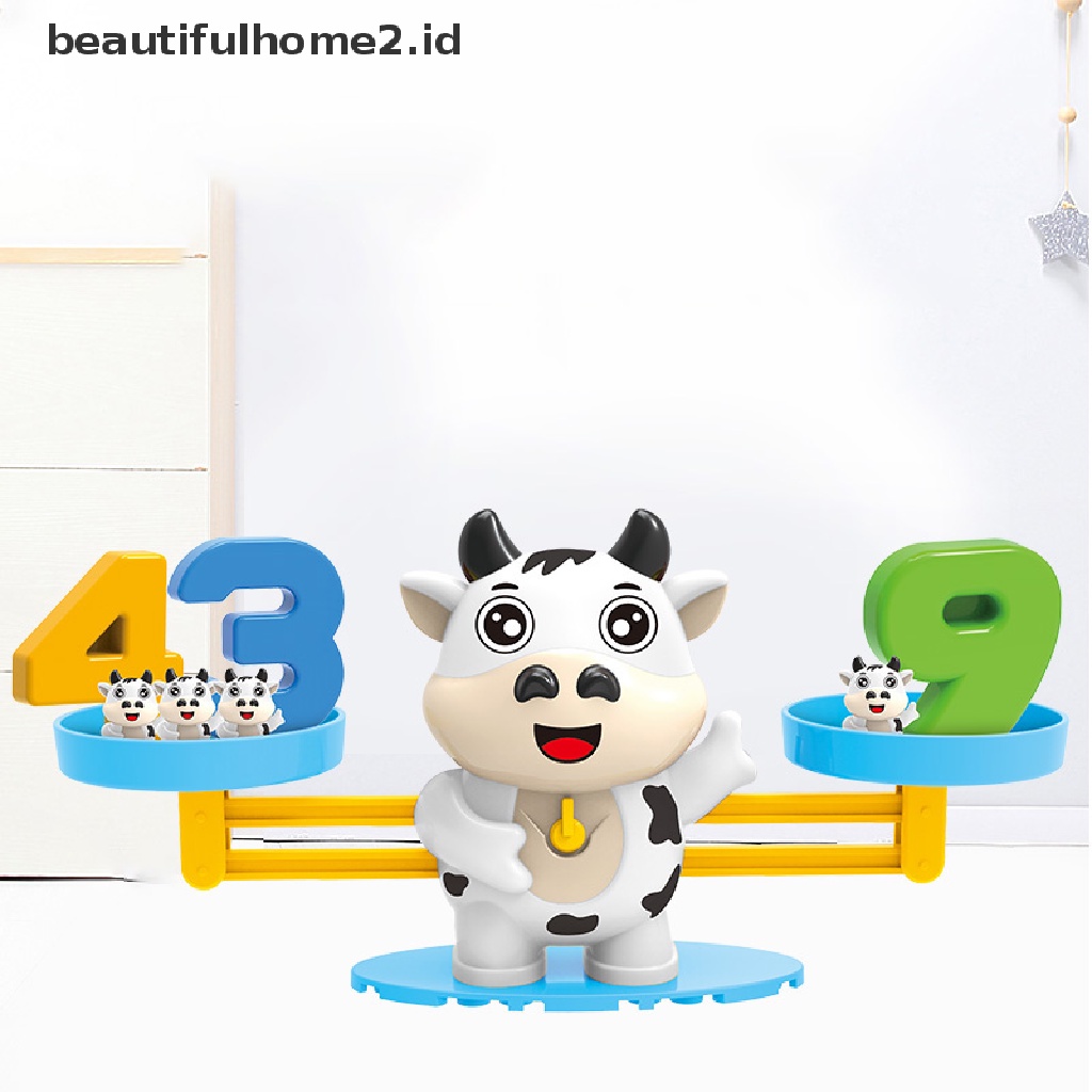 (Beautifulhome2) Buku Literatur Bahasa MandarinId Mainan Board Game Monkey Balance Digital Untuk Edukasi Matematika Anak