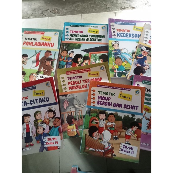 buku tematik bumi aksara  kelas 1-6 SD