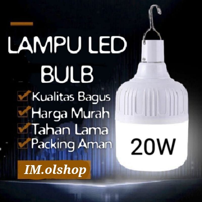 LAMPU LED BULB JUMBO TABUNG 20Watt SUPER TERANG PUTIH⭐ IM ⭐