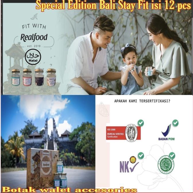 

(BISA COD) MINUMAN WALET REALFOOD BALI STAYFIT SARANG BURUNG MENJAGA KESEHATAN