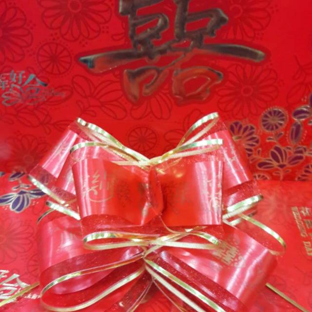 

Pita serut shuang xi besar 5 cm
