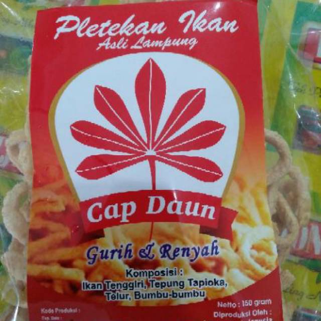 

Pletekan Ikan Cap Daun 150 gram