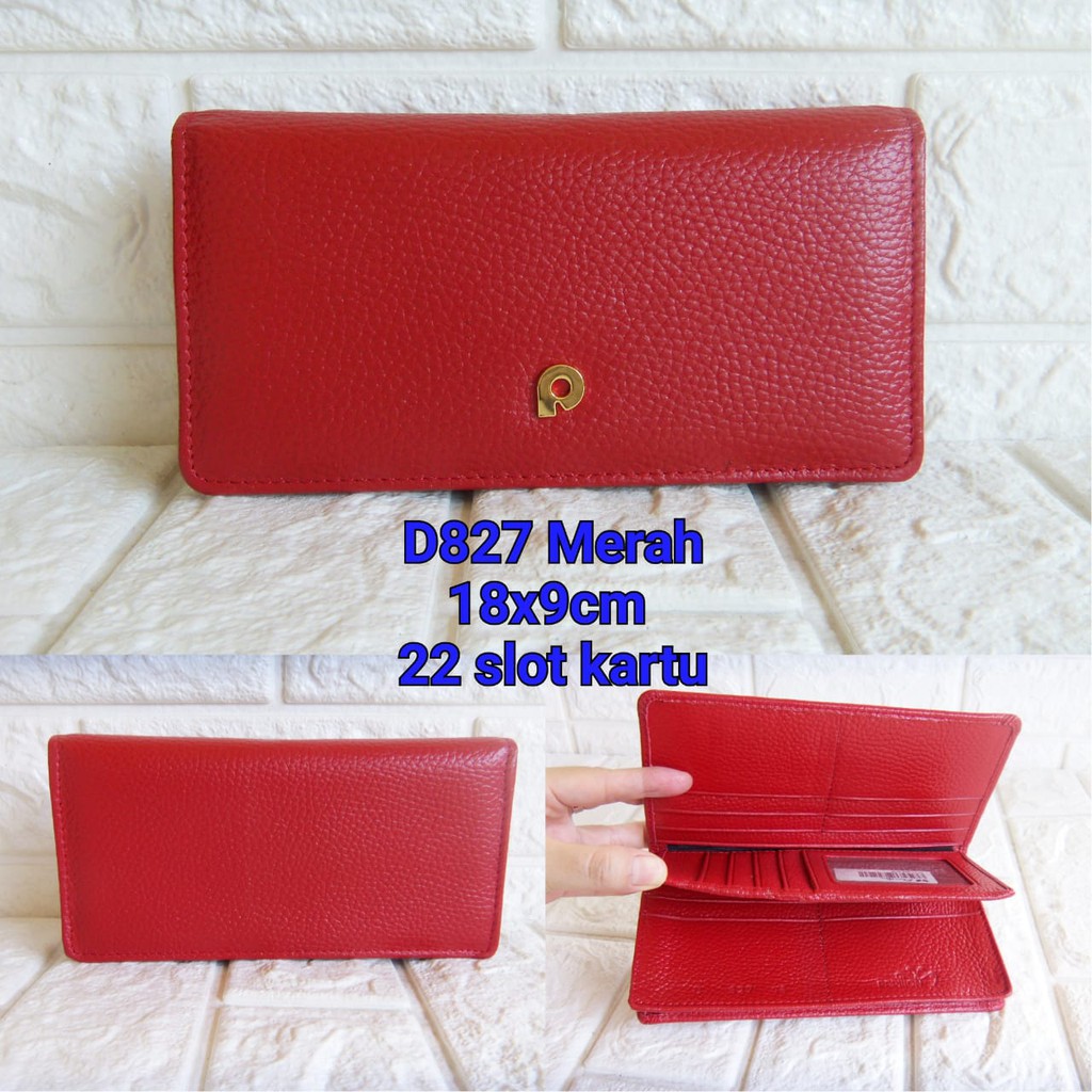 Dompet Kulit Papillon Original D827 Merah