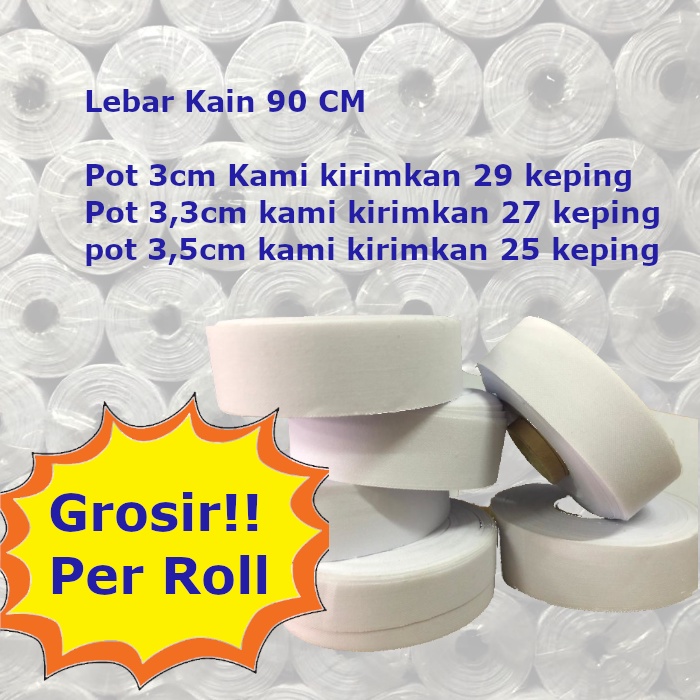 kain kerasi nterlining   Manset Klep semprot lem potongan Grosir per roll