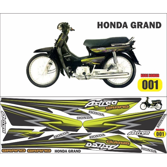 Striping Honda astrea grand / decal Honda astrea grand / variasi Honda astrea honda grand honda impr