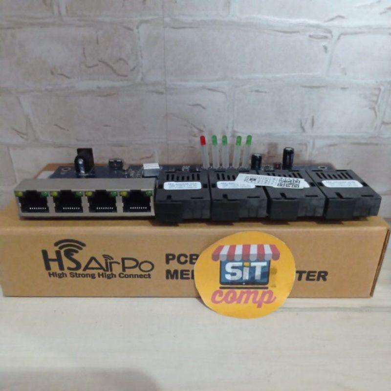 Media converter HS AIRPO 4FO 4ETH PCB ONLY (CM4F4E)