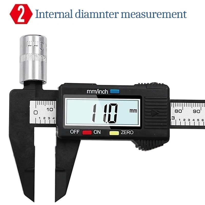 Electronic LCD Digital Display Vernier Caliper 0-150mm/0-100mm Plastic Micrometer Digital Caliper Measurement Tool