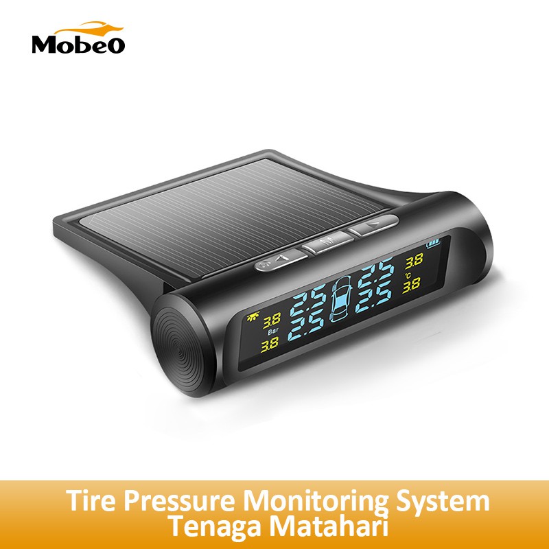 

Mobeo Monitor Tekanan Ban Mobil (Tire Pressure Monitoring System) Wireless + Tenaga Matahari
