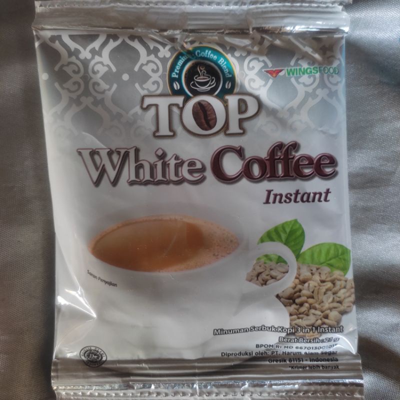 

Top White Coffee Instant Premium Coffee Blend 12 Pcs