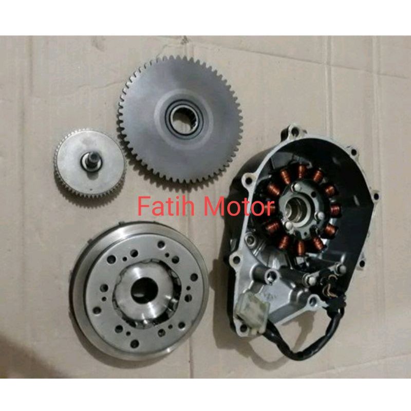 Mhanet Blok mhanit Supra x 125 Fi Spul Mhgnet helm-in Fi injeksi Original(bekas 1paket