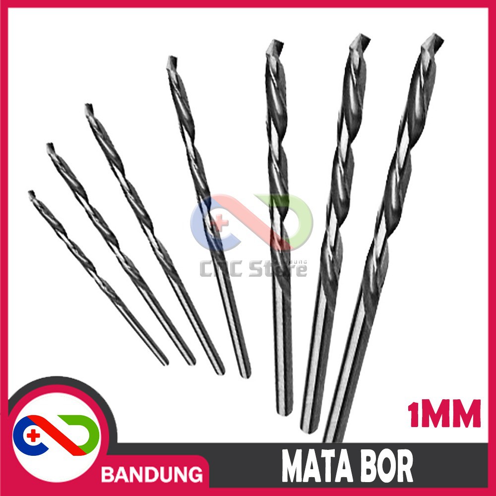 5PCS MATA BOR BESI HSS 1MM